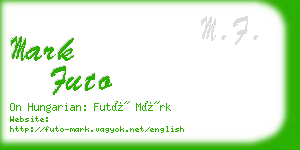 mark futo business card