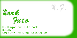 mark futo business card